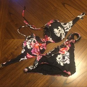 Victoria Secret Beaded Ruffle Floral Bikini 👙